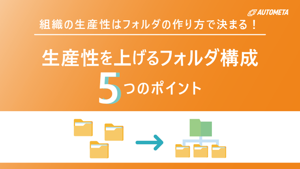 生産性を上げるフォルダ構成01