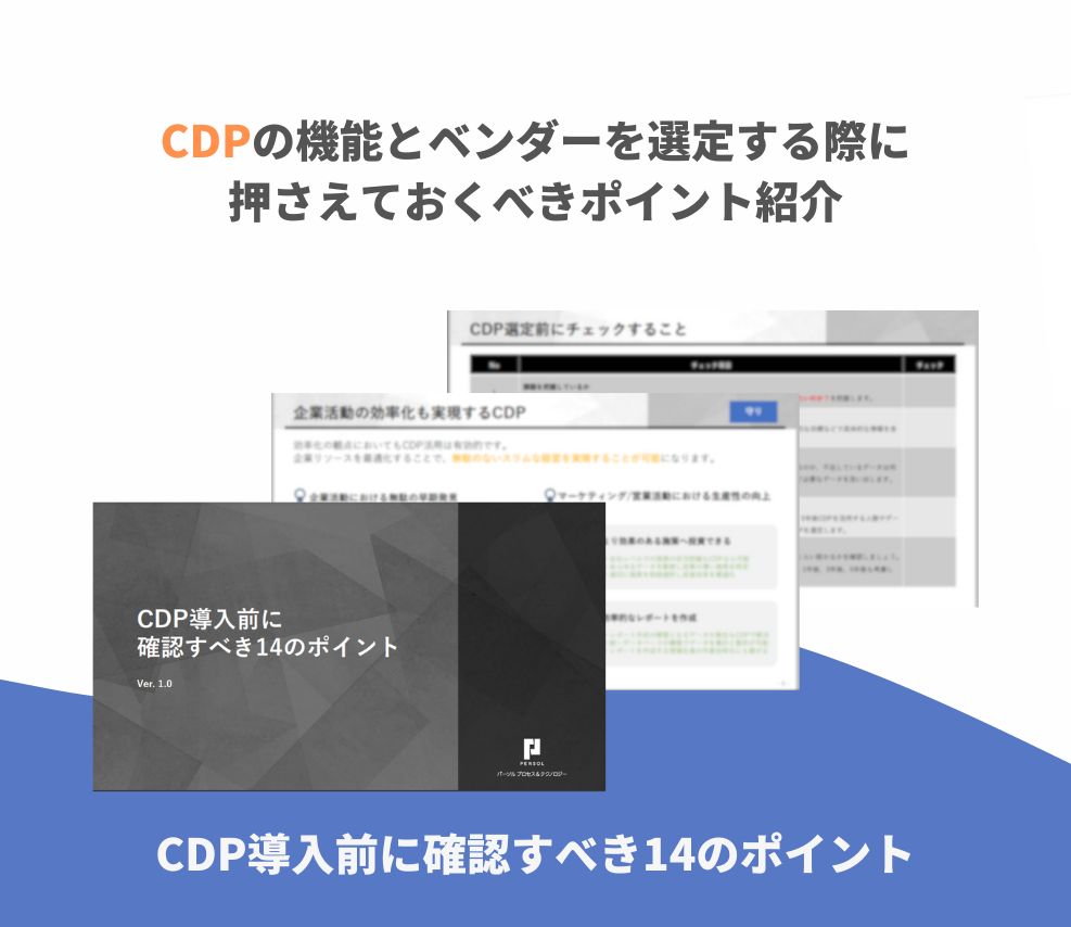 CDP導入前に確認すべき14のポイント-