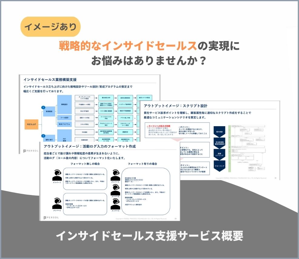 【サービス資料】インサイドセールス支援サービス概要