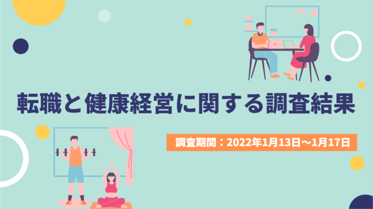 転職と健康経営に関する調査結果