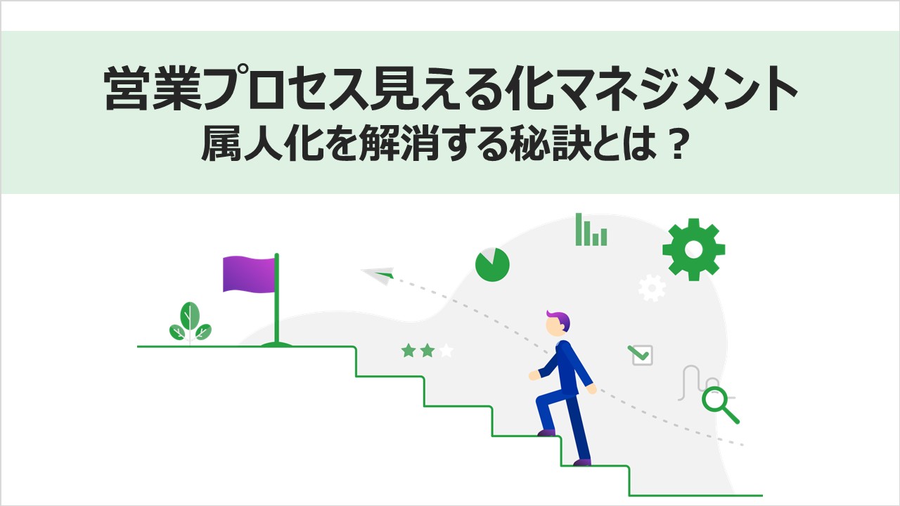 営業プロセス見える化マネジメント｜属人化を解消する秘訣とは？