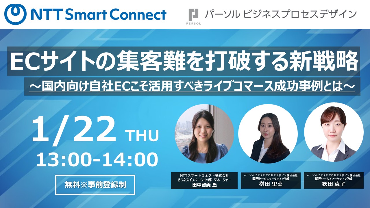 ECサイトの集客難を打破する新戦略～国内向け自社ECこそ活用すべきライブコマース成功事例とは～