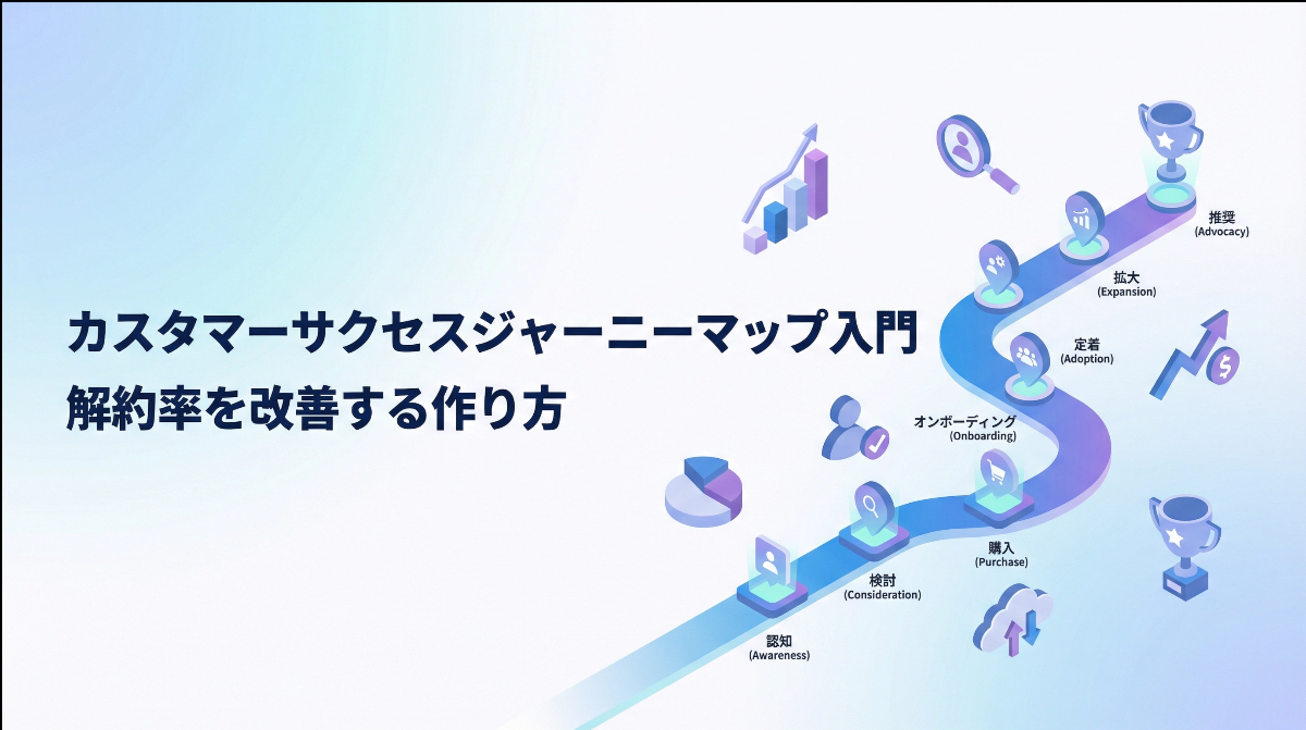 カスタマーサクセスジャーニーマップ入門｜解約率を改善する作り方