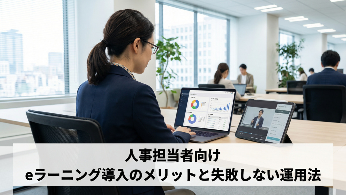 【人事担当者向け】eラーニング導入のメリットと失敗しない運用法