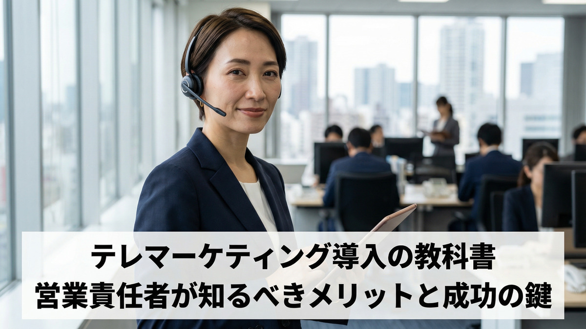 テレマーケティング導入の教科書｜営業責任者が知るべきメリットと成功の鍵