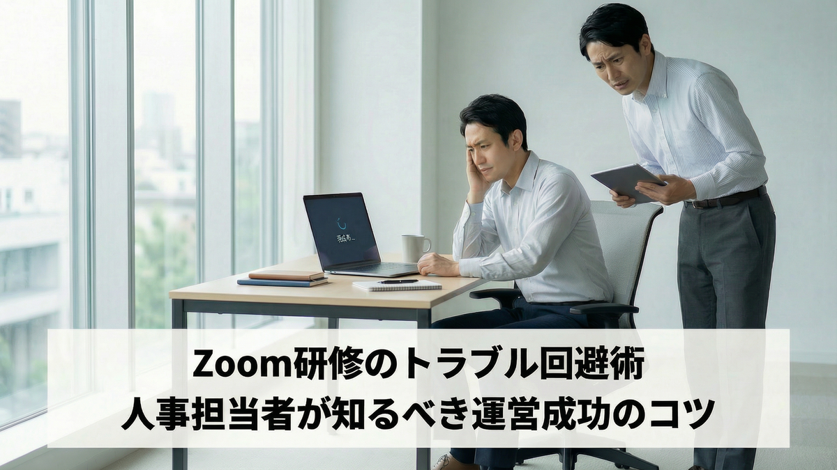 Zoom研修のトラブル回避術｜人事担当者が知るべき運営成功のコツ