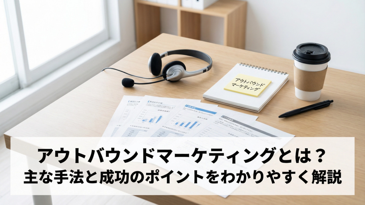 アウトバウンドマーケティングとは？主な手法と成功のポイントをわかりやすく解説