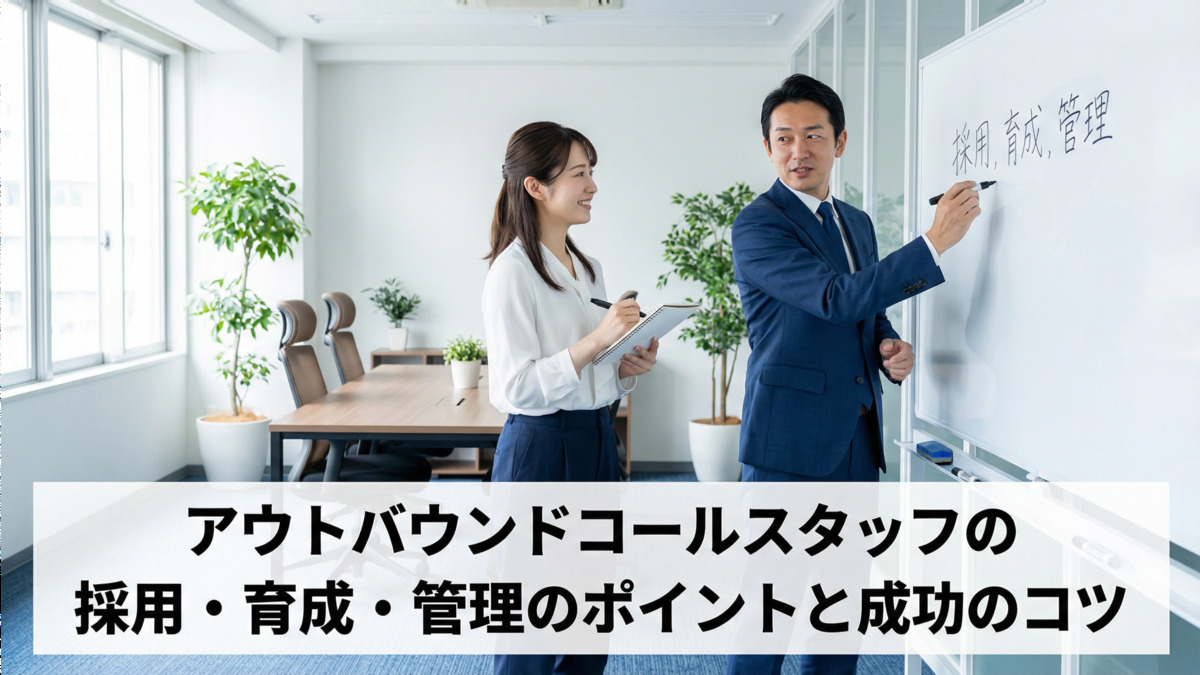 アウトバウンドコールスタッフの採用・育成・管理のポイントと成功のコツ