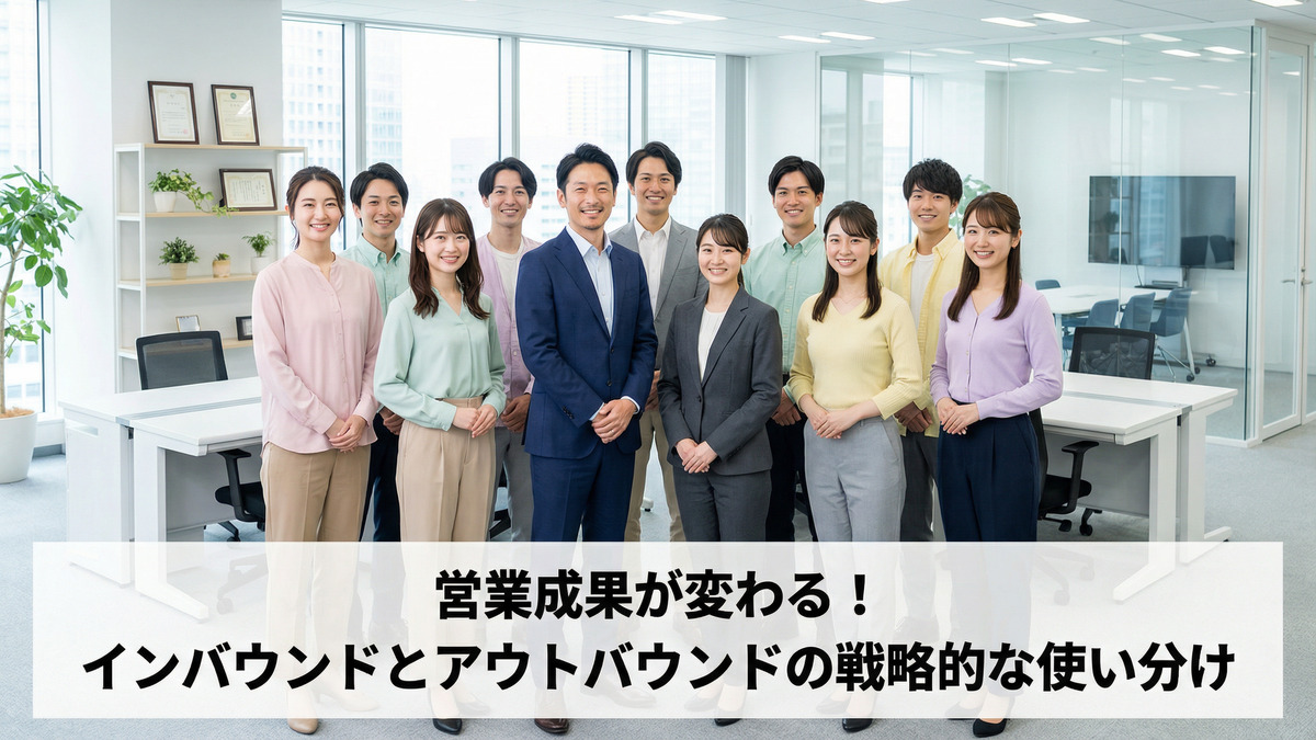 営業成果が変わる！インバウンドとアウトバウンドの戦略的な使い分け