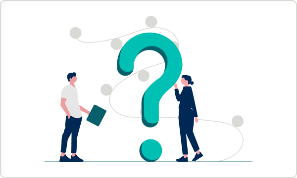 体制に疑問を抱える人物のイラスト