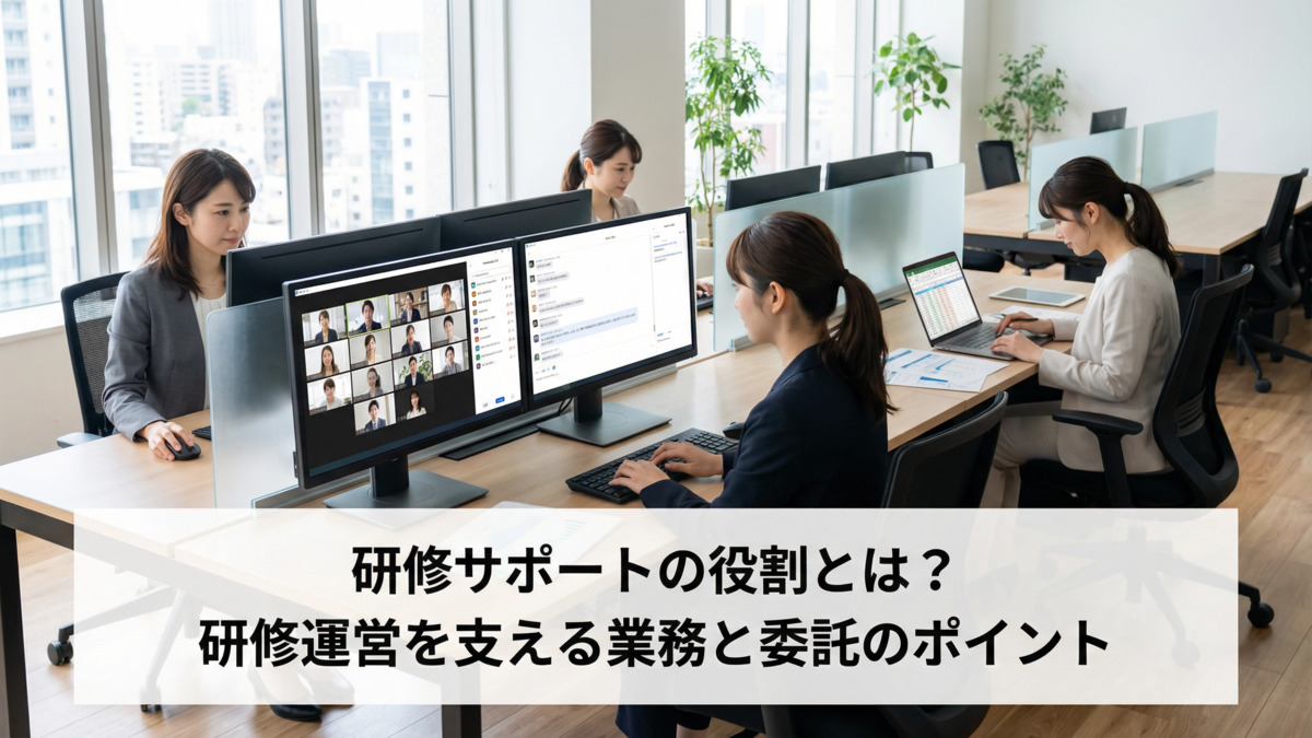 研修サポートの役割とは？研修運営を支える業務と委託のポイント