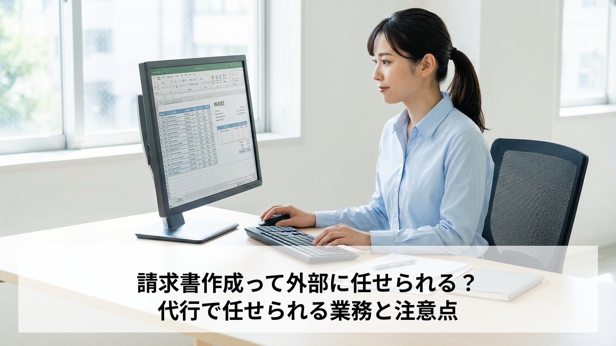請求書作成って外部に任せられる？代行で任せられる業務と注意点