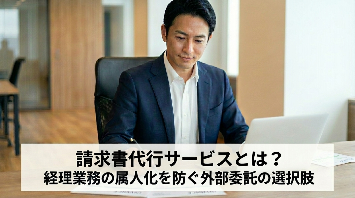 請求書代行サービスとは？経理業務の属人化を防ぐ外部委託の選択肢