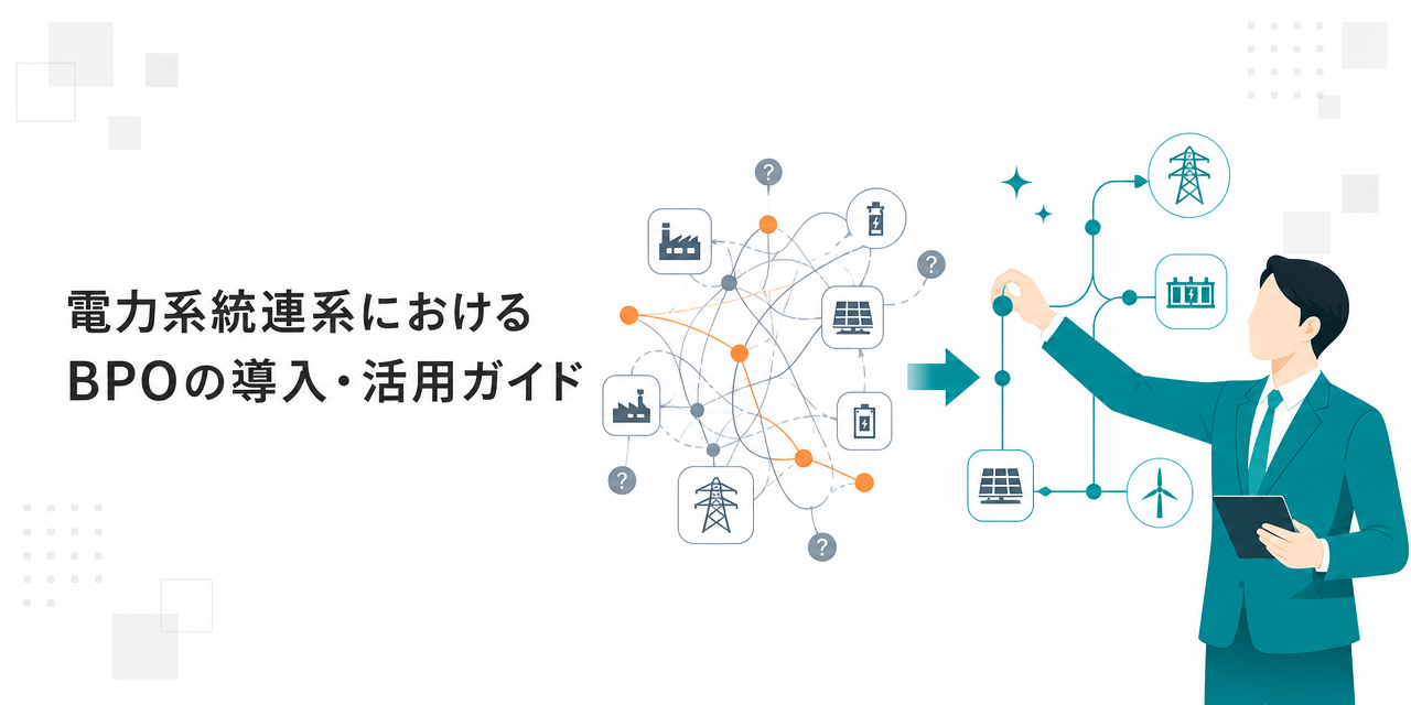 電力系統連系におけるBPOとは？求められる背景や対象となる業務を紹介[