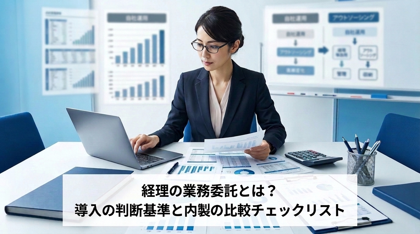 経理の業務委託とは？導入の判断基準と内製との比較チェックリスト