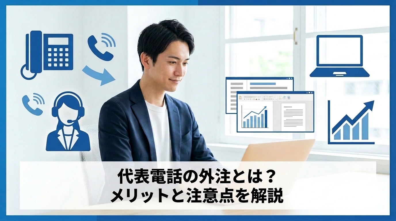 代表電話の外注とは？メリットと注意点を解説
