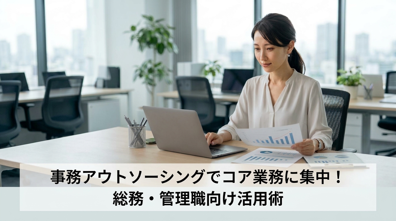 事務局アウトソーシングでコア業務に集中！総務・管理職向け活用術