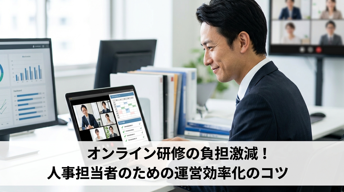 オンライン研修の負担激減！人事担当者のための運営効率化のコツ