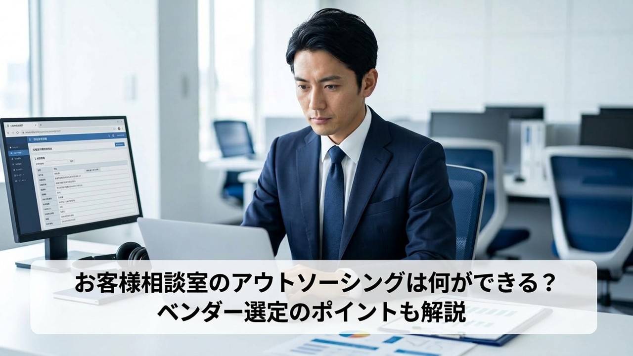お客様相談室のアウトソーシングは何ができる？ベンダー選定のポイントも解説