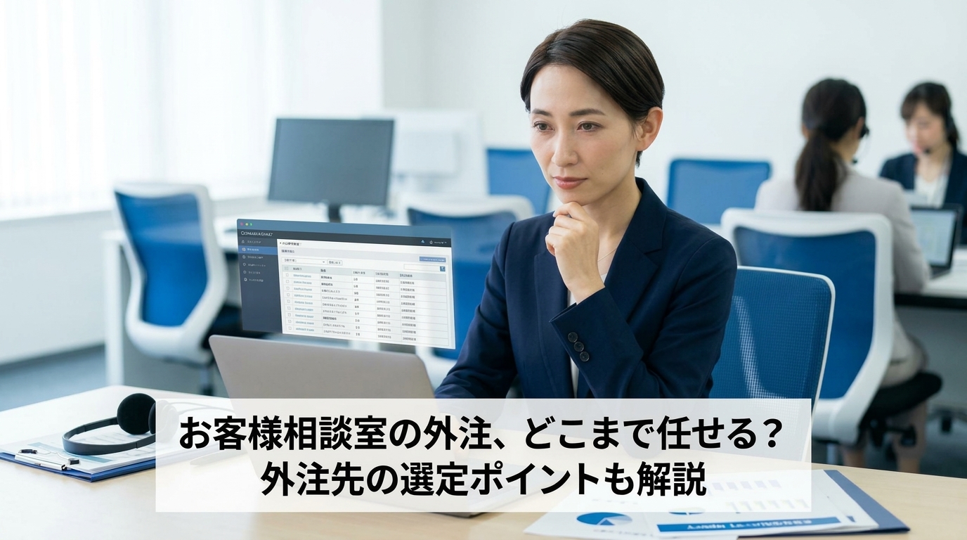 お客様相談室の外注、どこまで任せる？外注先の選定ポイントも解説