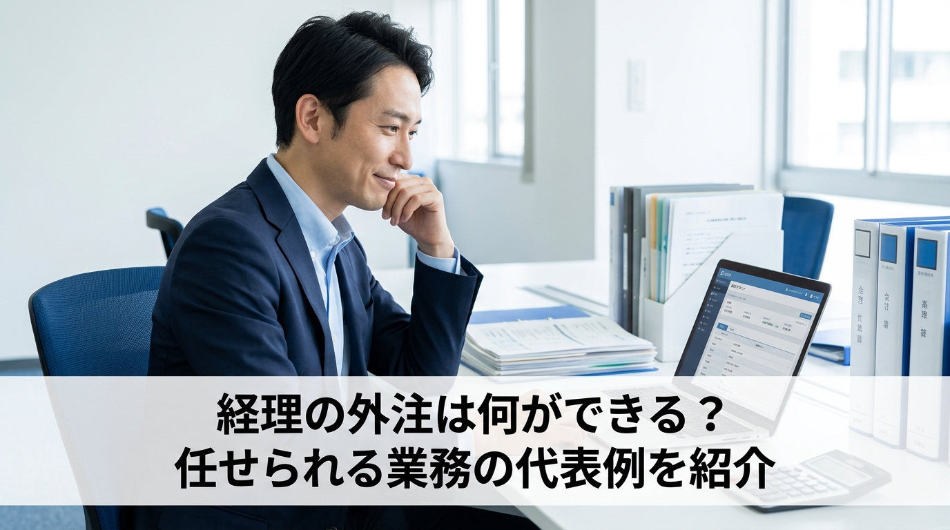 経理の外注は何ができる？任せられる業務の代表例を紹介