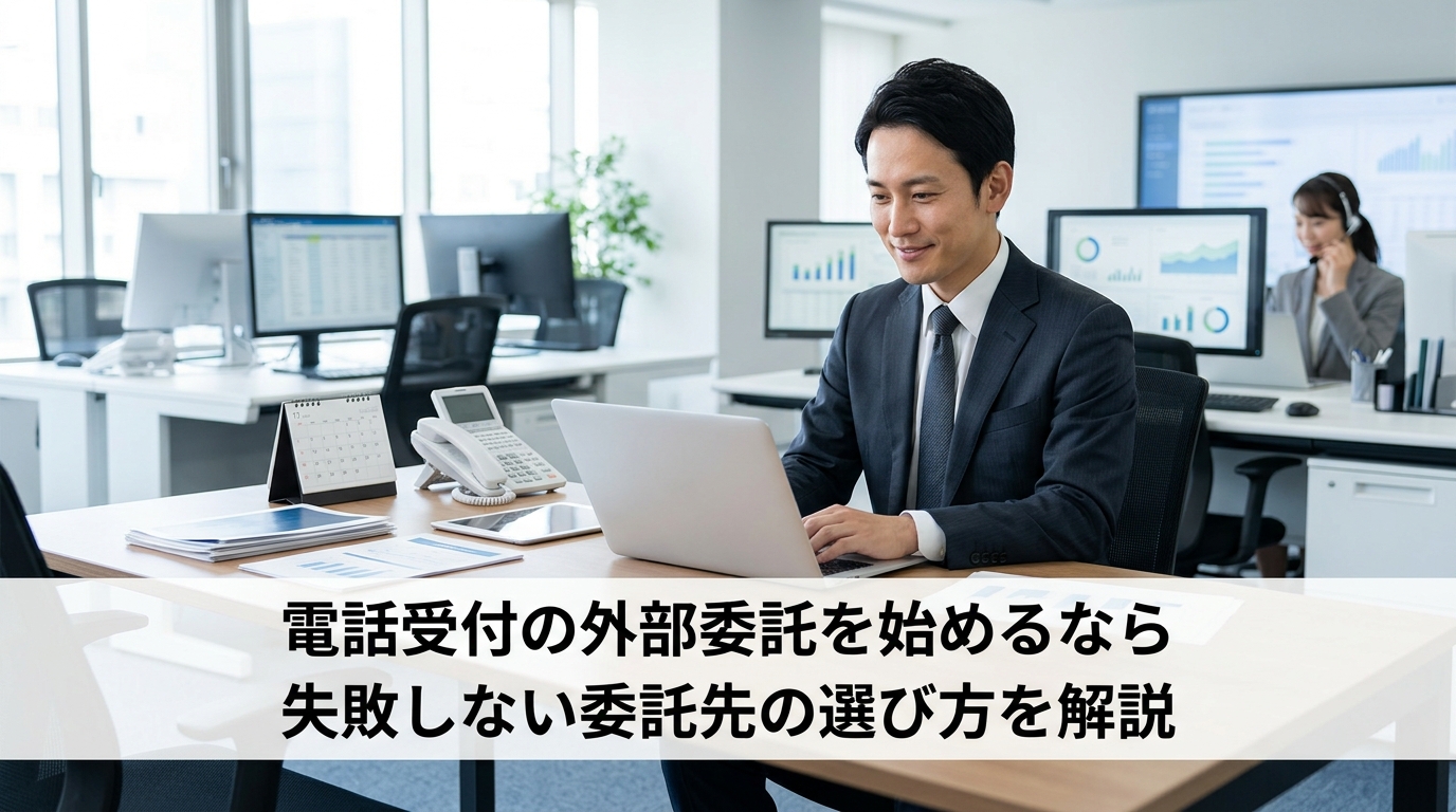 電話受付の外部委託を始めるなら｜失敗しない委託先の選び方を解説