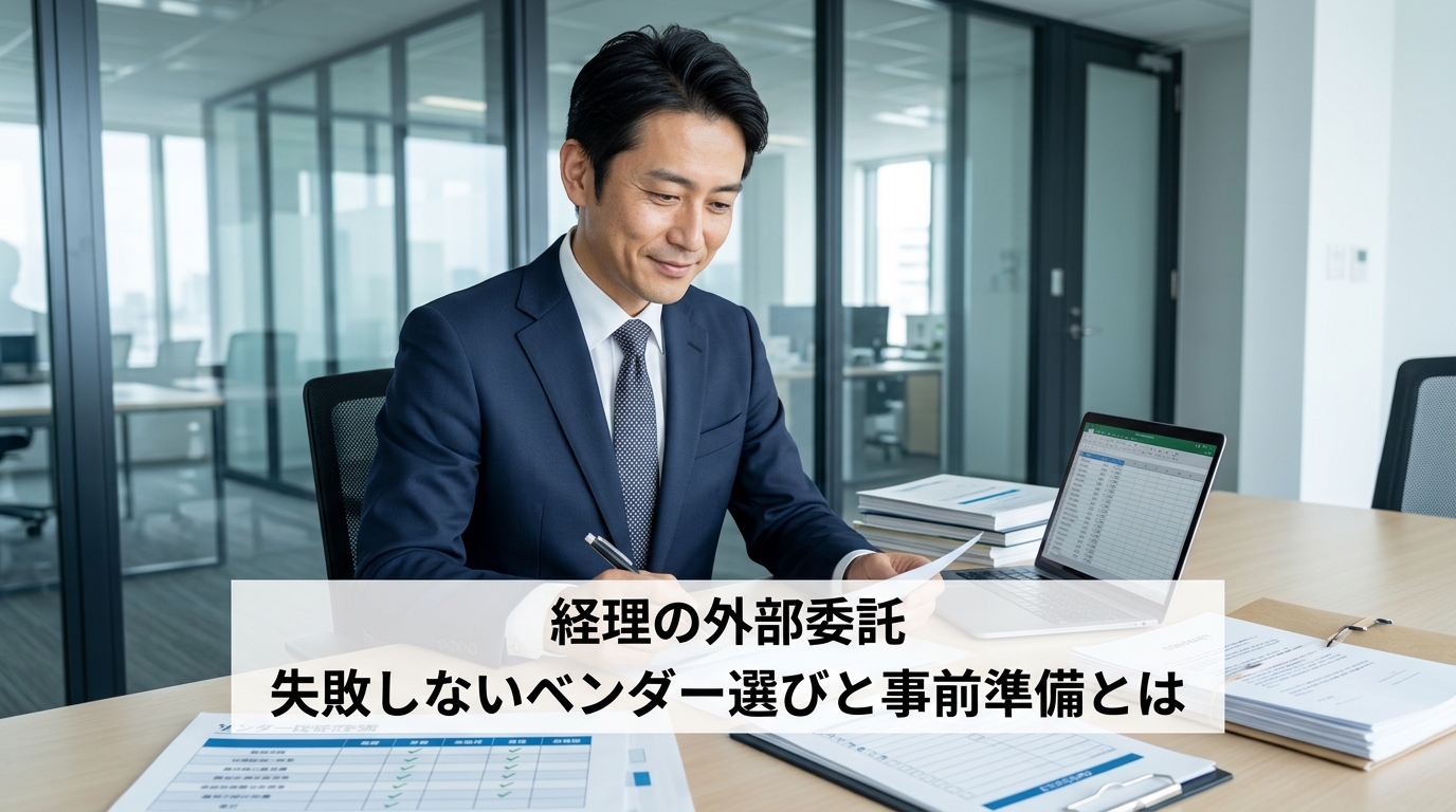 経理の外部委託｜失敗しないベンダー選びと事前準備とは