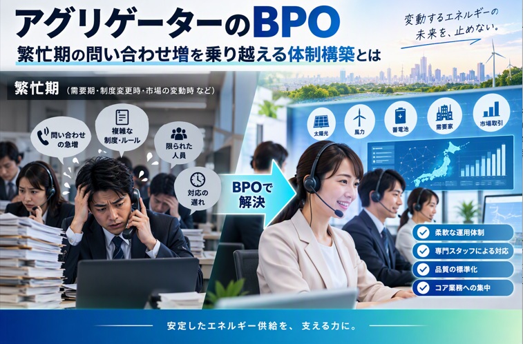 アグリゲーターのBPO｜繁忙期の問い合わせ増を乗り越える体制構築とは