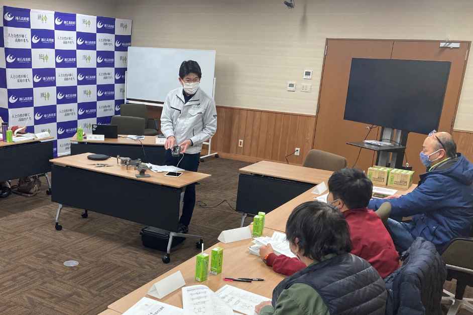 ドローンを活用した災害対応に関する講習の様子