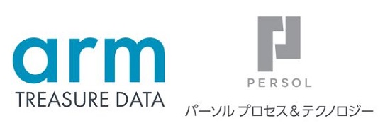 Arm Treasure Data（ロゴ）・パーソル　プロセス＆テクノロジー（ロゴ）