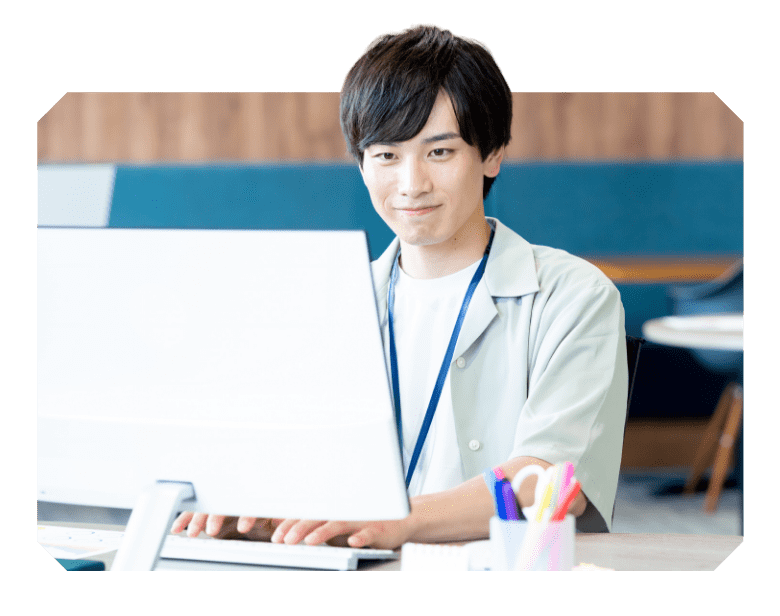 仕事している男性