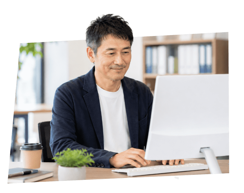 仕事している男性
