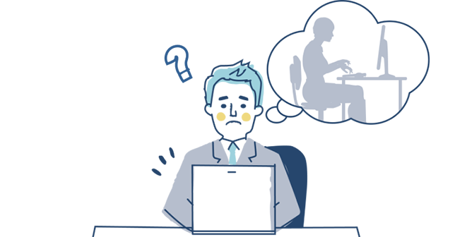社員のはたらき方が見えない...