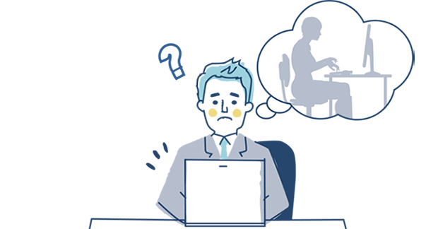 社員のはたらき方が見えない...